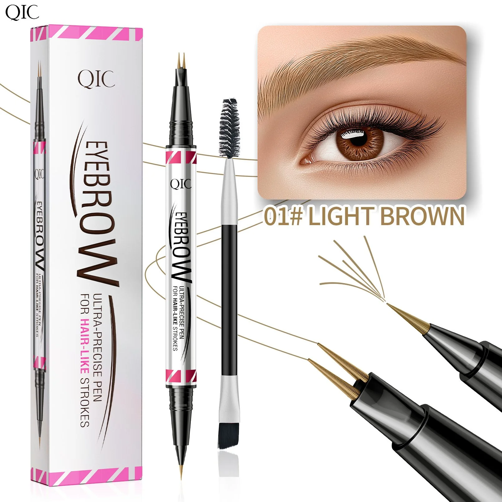 【🎉LAST DAY BUY 1 GET 1 FREE🎉】TODAY ONLY $6.49 EACH !✨3D Waterproof Microblading Eyebrow Pen - Image 8