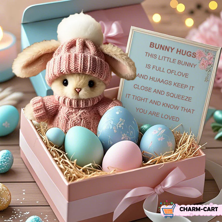💖Easter Big Promotion :BUY 3 GET 1 FREE🔥Handmade Mini Bunny Hug Cute Easter Gift🐇🎁 - Image 7