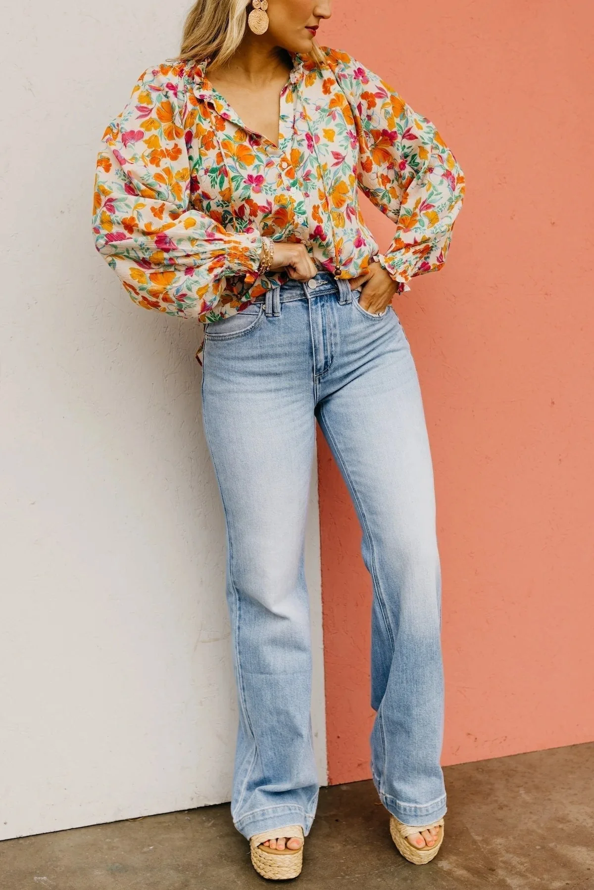 ⏳LAST DAY SALE 50% OFF!!✨Women's Minimalist High Waist Denim Stretch Wide Leg Jeans - Image 11