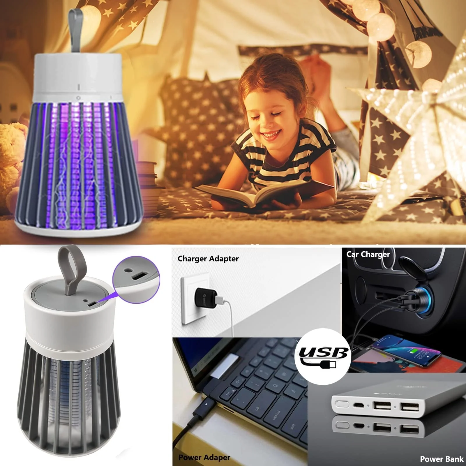 🔥Summer Promotion 49% OFF -🦟USB/Rechargeable Mosquito & Fly Trap Lamp - Image 7