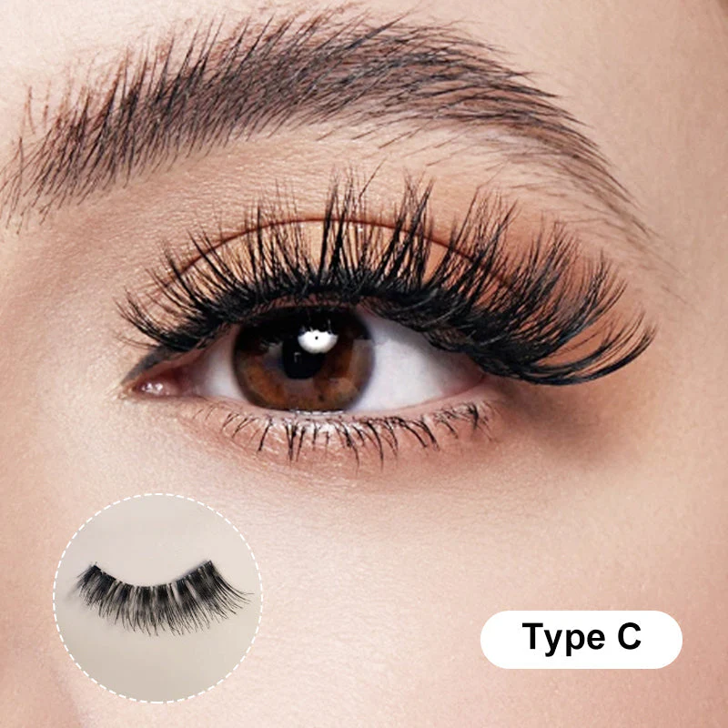 Natural Reusable Magnetic Eyelashes with Case Kit - Image 11
