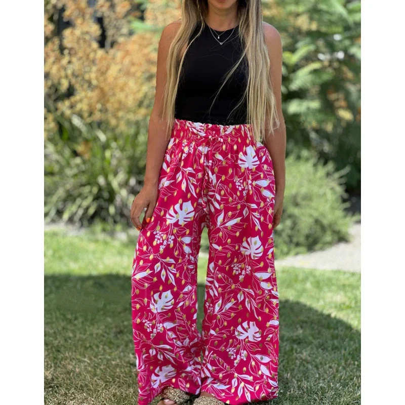 🍃Women's Printed Wide Leg Pants - Image 4