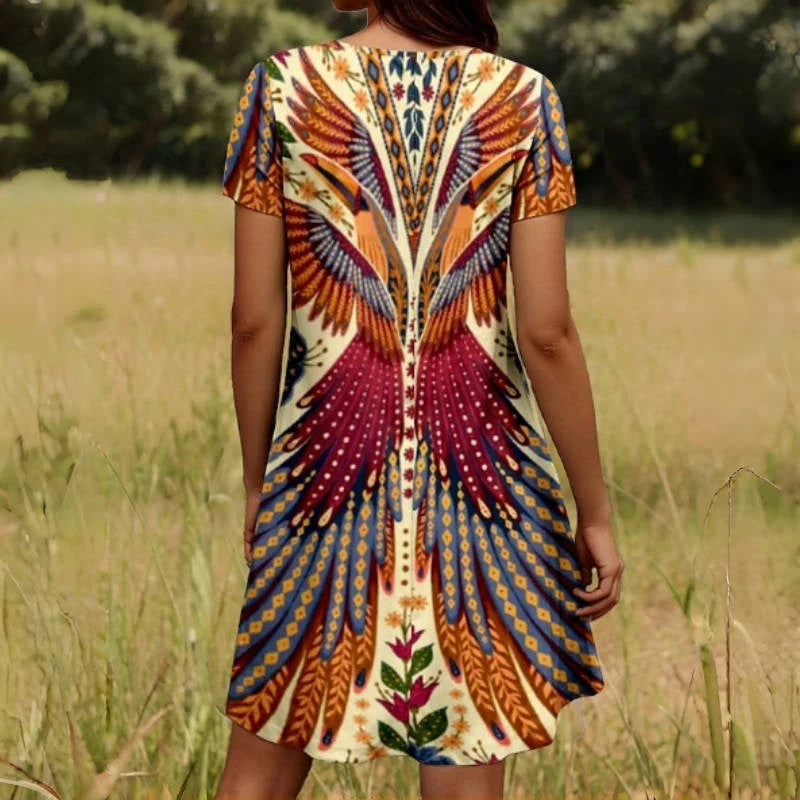 ✨Last Day Sale: ONLY £11.99!!✨💃Women’s Floral Short Sleeve Dress🌸👗 - Image 4