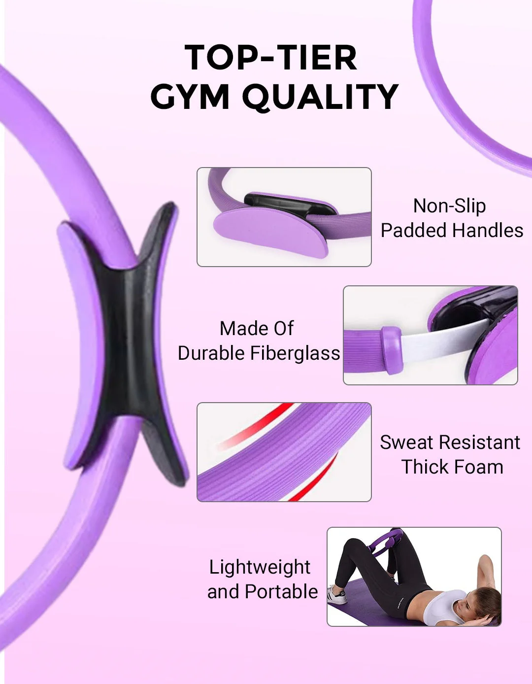 🔥LAST DAY SALE 50% OFF!!✨Pilates Ring Fitness Trainer - Image 4
