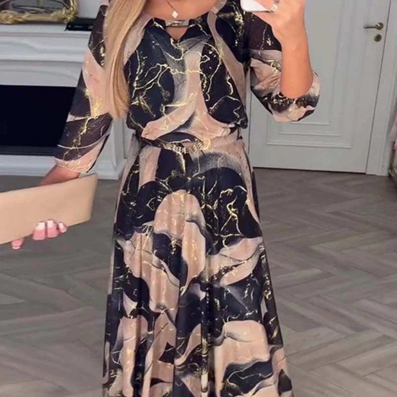 💥LAST DAY SALE 60% OFF💃Women's Printed Maxi Dress - Image 3