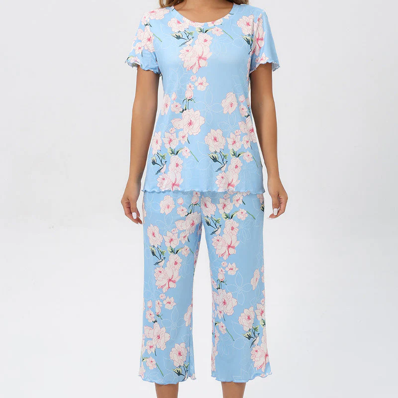 🎁Hot Sale 50% OFF⏳Women's Printed Top & Pants Sleepwear Set - Image 10