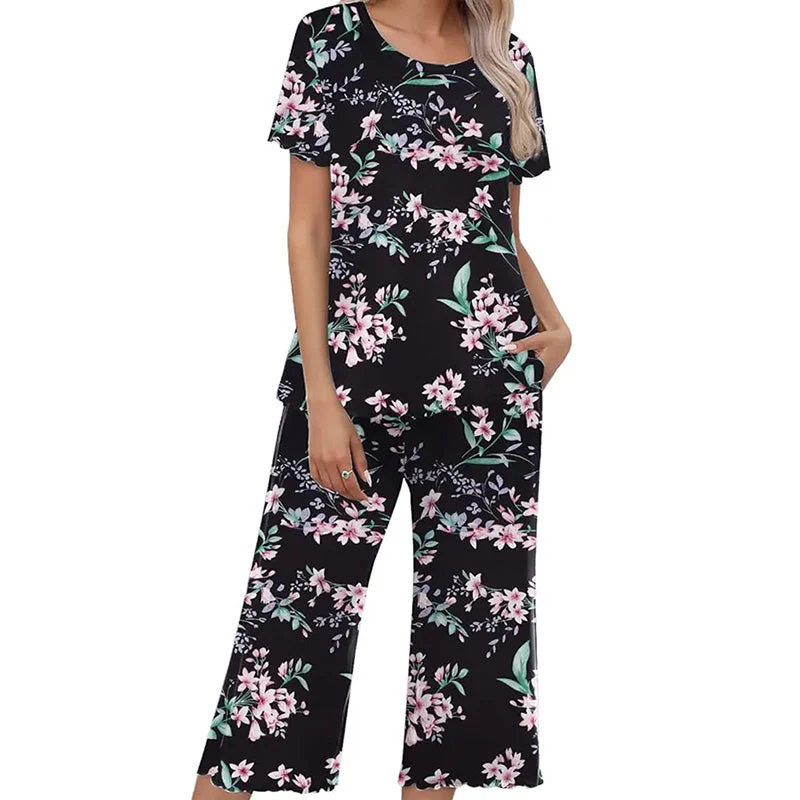 🎁Hot Sale 50% OFF⏳Women's Printed Top & Pants Sleepwear Set - Image 11