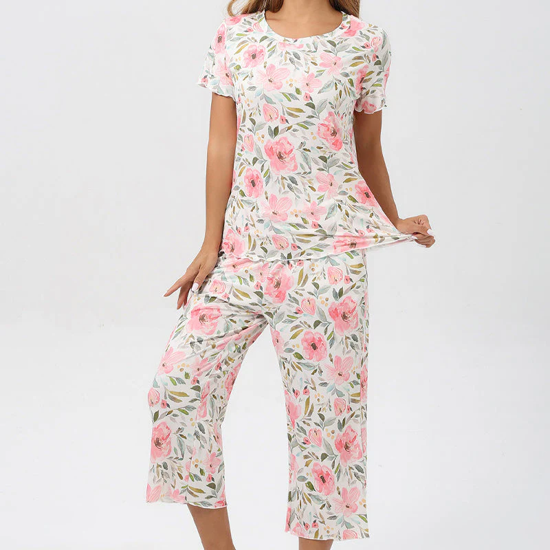 🎁Hot Sale 50% OFF⏳Women's Printed Top & Pants Sleepwear Set - Image 15