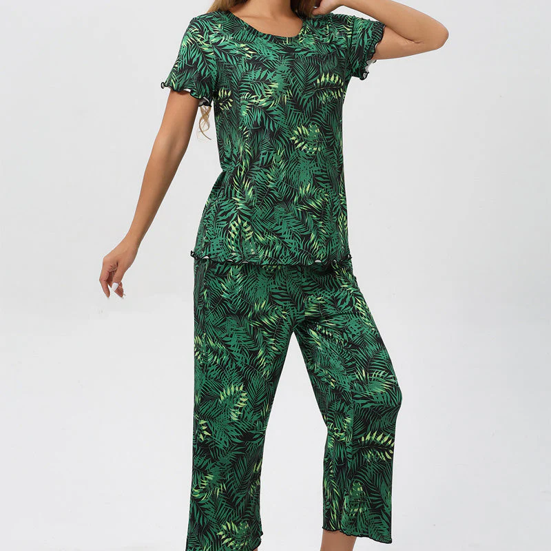 🎁Hot Sale 50% OFF⏳Women's Printed Top & Pants Sleepwear Set - Image 6