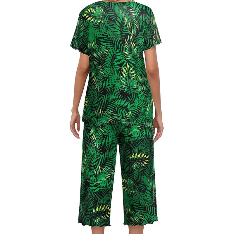 🎁Hot Sale 50% OFF⏳Women's Printed Top & Pants Sleepwear Set - Image 8