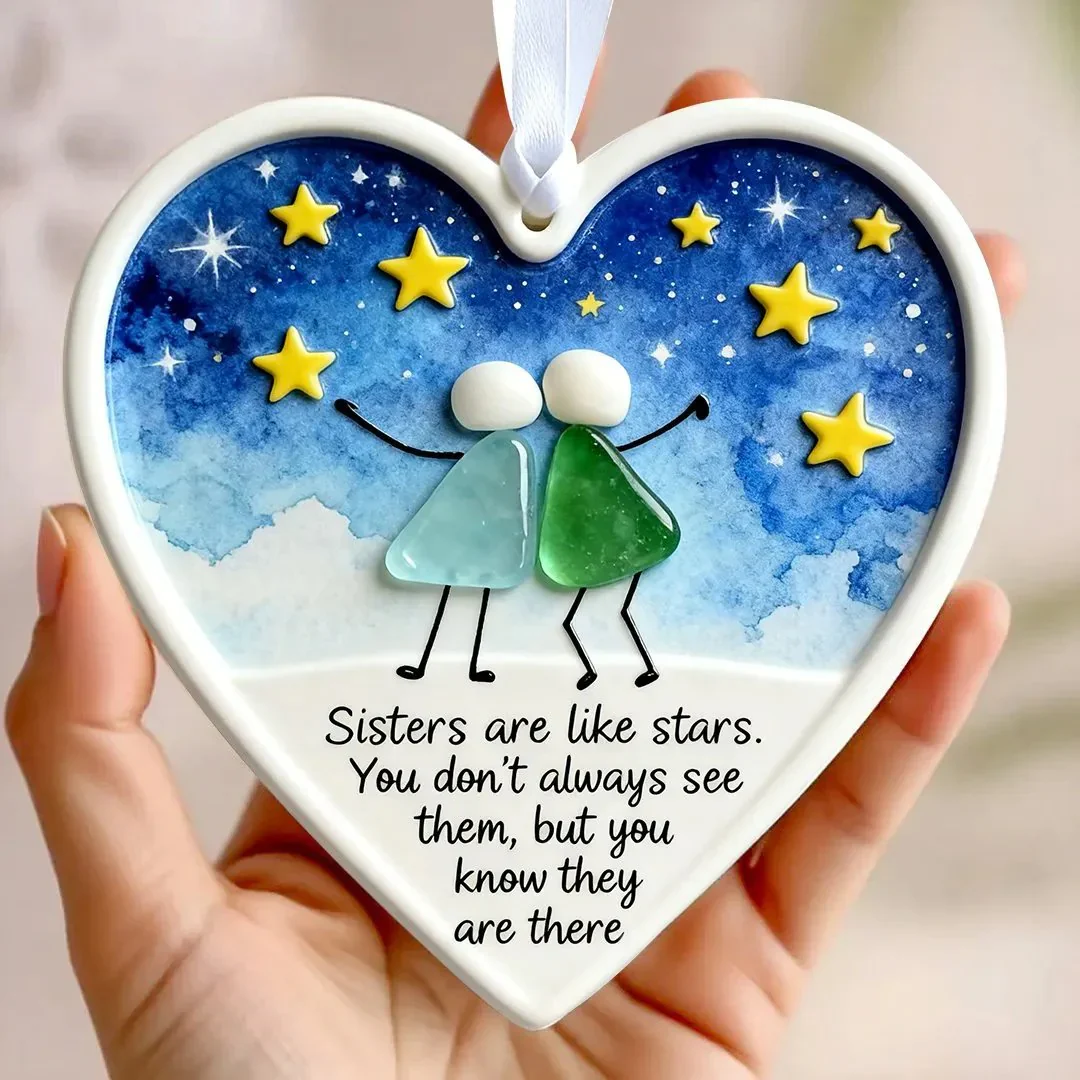 🌲Christmas Sale 70% OFF!!🌊👩🤝👩Sisterhood Sea Glass Friendship Decor - Image 2