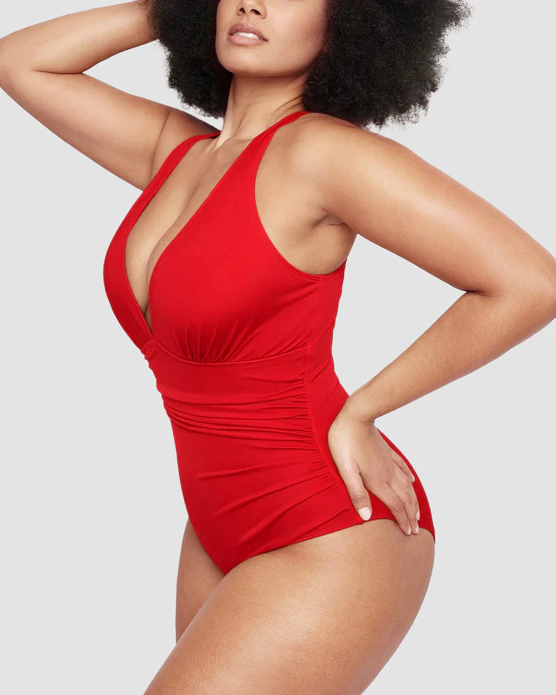 🔥Last Day Sale 49% OFF🔥Smart Sculpt Plunge Swimsuit Flatter Your Figure - Image 11