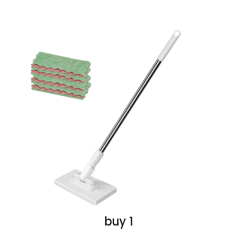 🔥 50% OFF!! ✨🧹Reusable Mop – Biomimetic Self-Clamping Clamp, 100 cm Telescopic Handle, 360° Rotation & Eco-Friendly (Multi-Surface)! - Image 9