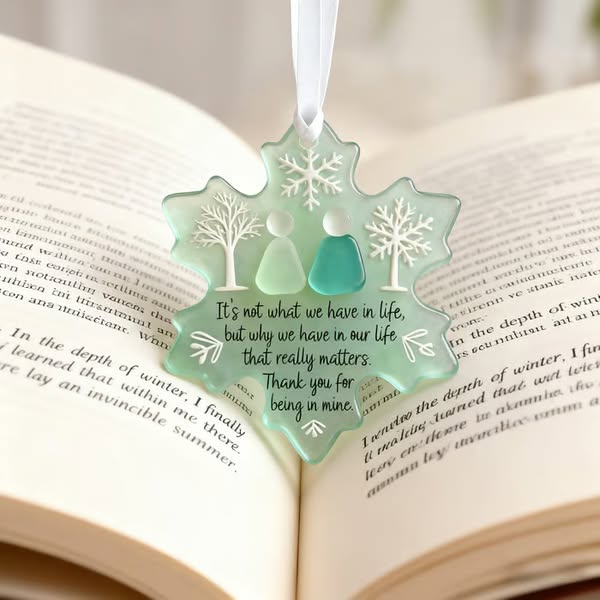 ❄Snowflake-Shaped Sea Glass Friendship Decor🌊✨ Shaped by Nature & Crafted by Hand! - Image 4