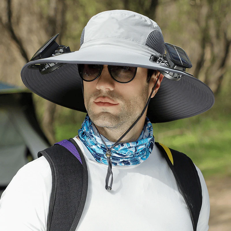 🎁LIMITED SPECIAL PRICE: £13.99!!☀2025 New Ultralight Solar Fan Sun Hat – Lighter Than a Baseball!⚾(Only 11oz) - Image 14