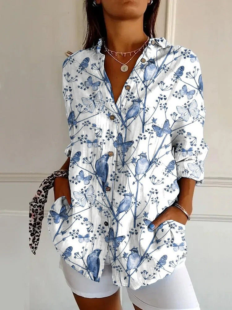 💖2025 NEW TYPE SALE 49% OFF💖Stylish Printed Button - Down Shirts for Women - Image 2