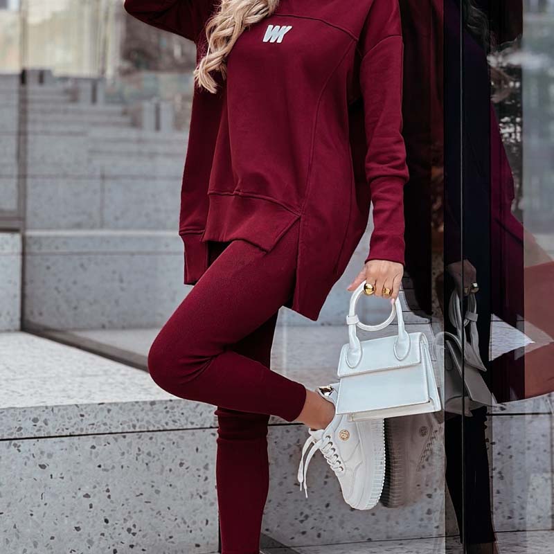 🔥LAST DAY SALE 60% OFF!!💥🍂Women's Casual Sweatshirt and Leggings Set - Image 3