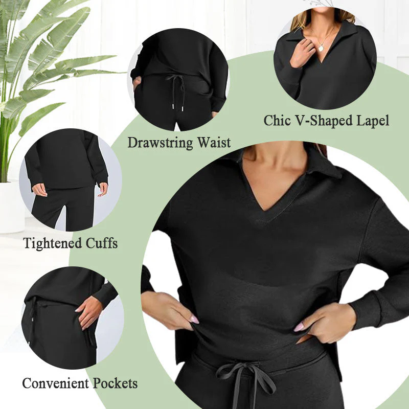 ⏳LAST DAY SALE 50% OFF!!☁️Women's 2 Piece Sets Outfits Casual Long Sleeve Sweatsuits Sets - Image 5