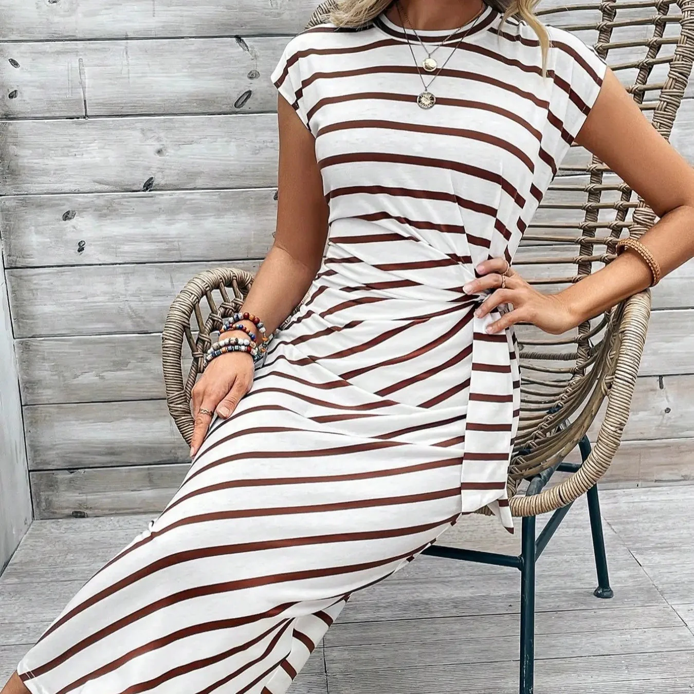 🔥LAST DAY SALE 50% OFF!!💕Women's Elegant Tie Waist Dress - Image 10