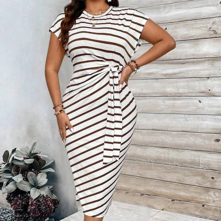 🔥LAST DAY SALE 50% OFF!!💕Women's Elegant Tie Waist Dress - Image 11