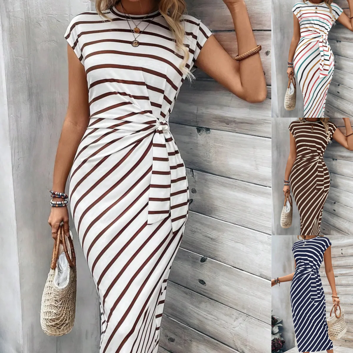 🔥LAST DAY SALE 50% OFF!!💕Women's Elegant Tie Waist Dress - Image 3