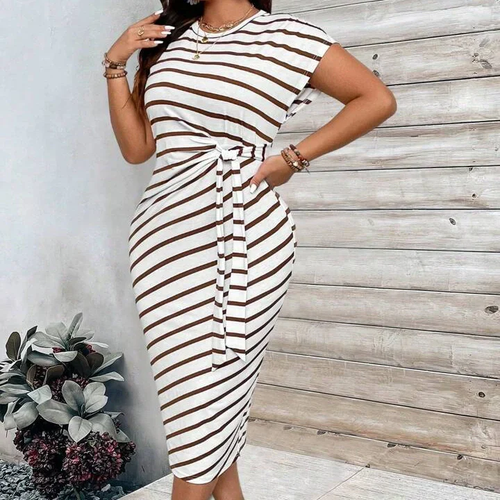 🔥LAST DAY SALE 50% OFF!!💕Women's Elegant Tie Waist Dress - Image 9