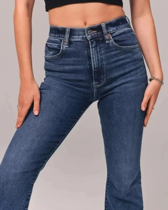 ⏰LAST DAY SPECIAL PRICE:£17.99!!🔥Ultra High Rise Stretch Flare Jean - Image 11