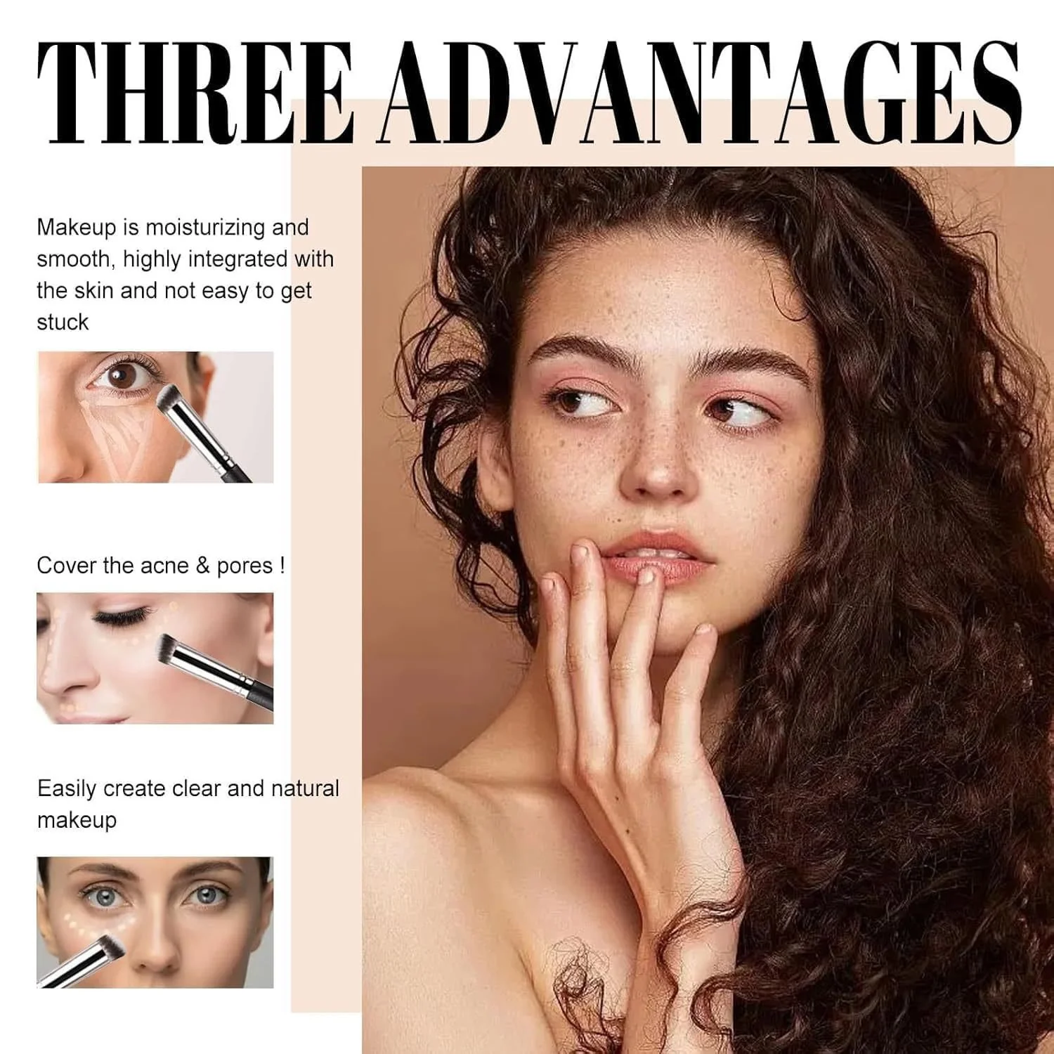 💖BUY 1 GET 1 FREE with FREE BRUSH!!💖Under Eye Brightener, Conceal & Brighten Dark Circles - Image 7
