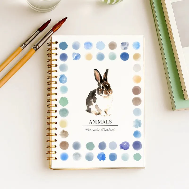 ⏳Early Christmas Sale - Buy 2 get 1 free✨🖼️Beginner-Friendly💕 Watercolor Workbook - Image 6