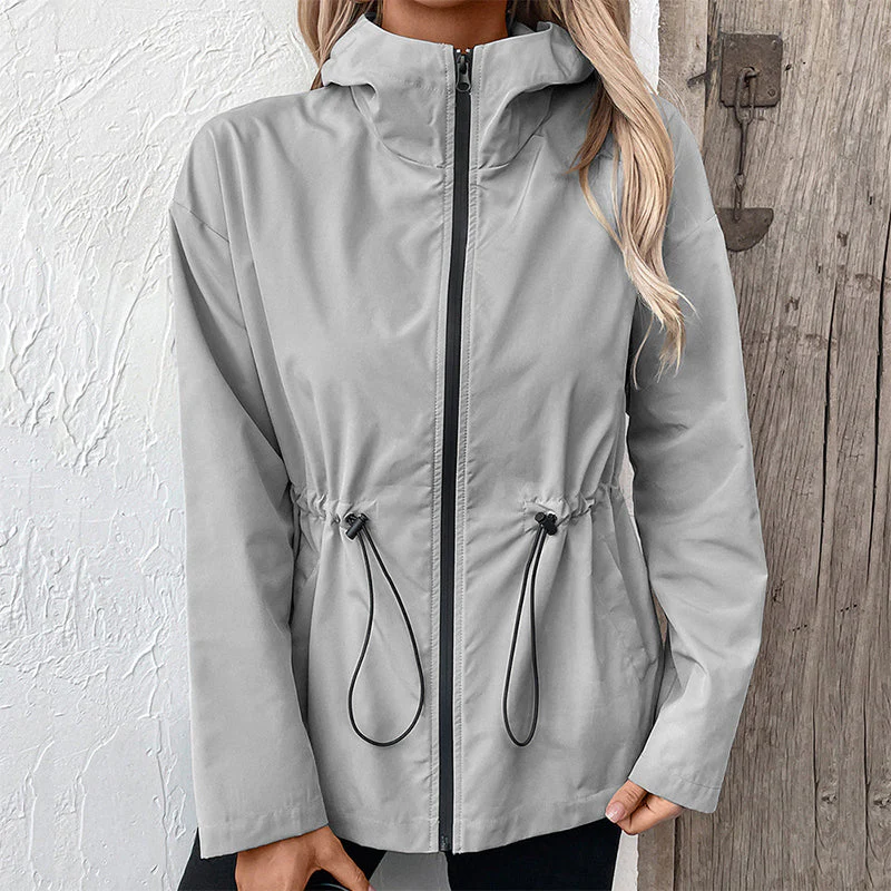 Women's Outdoor Waterproof Hooded Jacket - Image 10