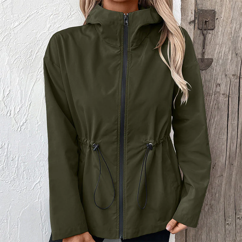 Women's Outdoor Waterproof Hooded Jacket - Image 12
