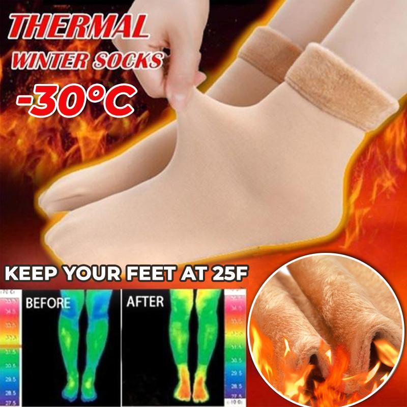 💖LAST DAY SALE -Each Only £1.89🎁5/10PCS Unisex Thickened Fleece Lined Cold-Proof Winter Socks - Image 4