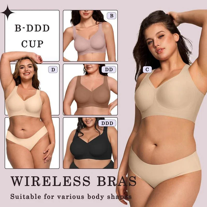 ⏳LAST DAY SALE 50%!!⚡💖Comfortable Wireless Full Coverage Jelly Smoothing Bra