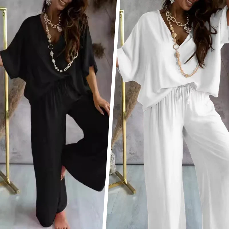 đWomenâs Casual Loose Solid Color Suit - Image 8