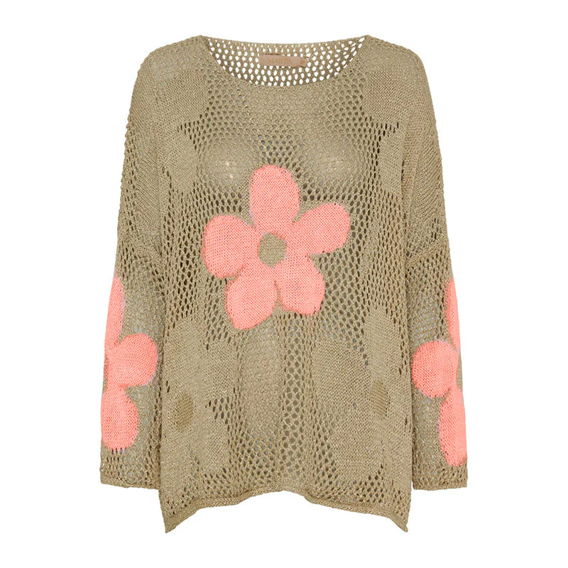Women’s Summer Hollow-out Knit Pullover Top - Image 7