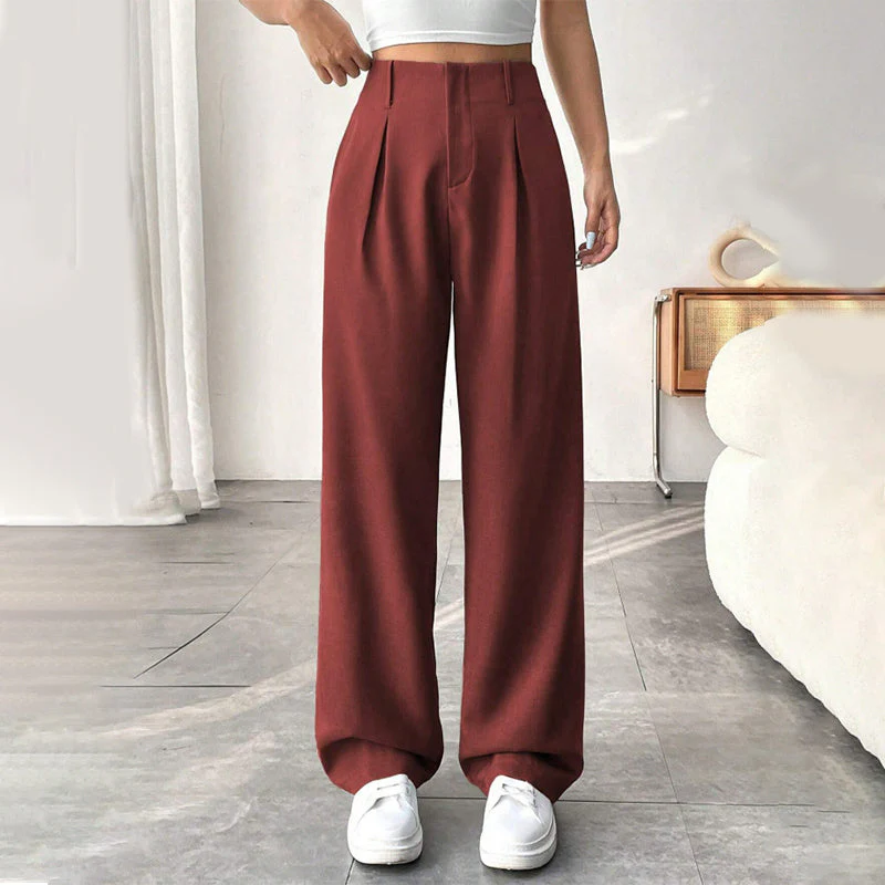 🏆 Last Day Special Price £18.79!!!💝New Style✨Women's High Waisted Straight Leg Work Trousers , Smart & Casual Look for Office and Beyond - Image 14