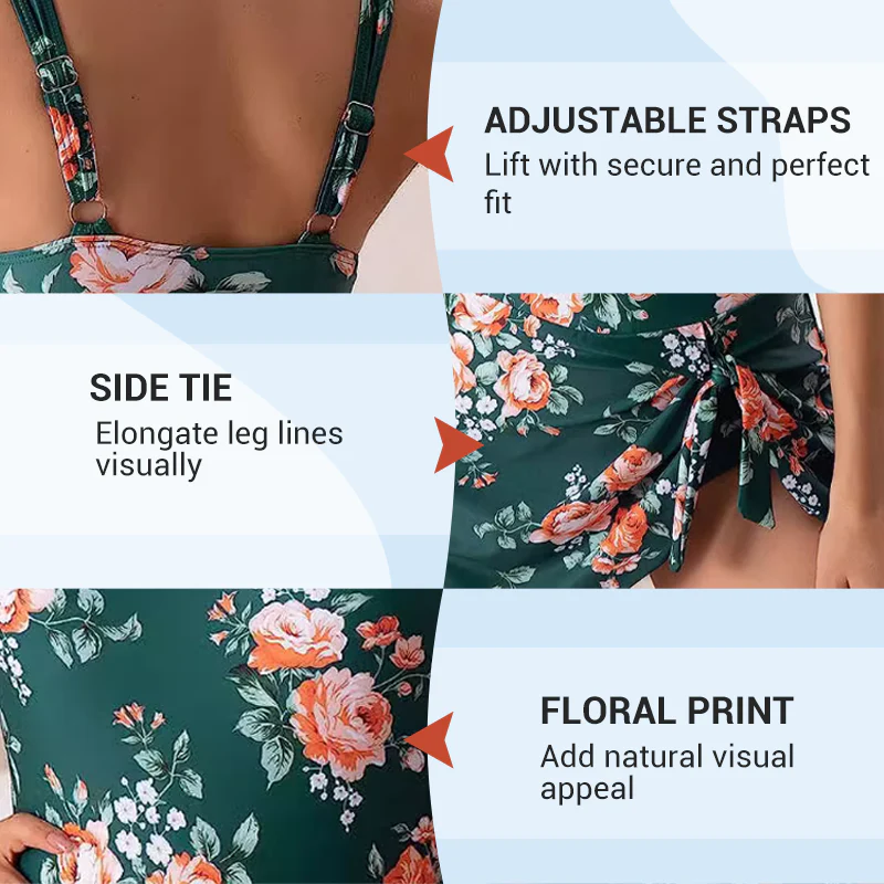 🔥Hot Sale 49% OFF💃Women's One Piece Tummy Control Tie Knot Swimsuit - Image 6