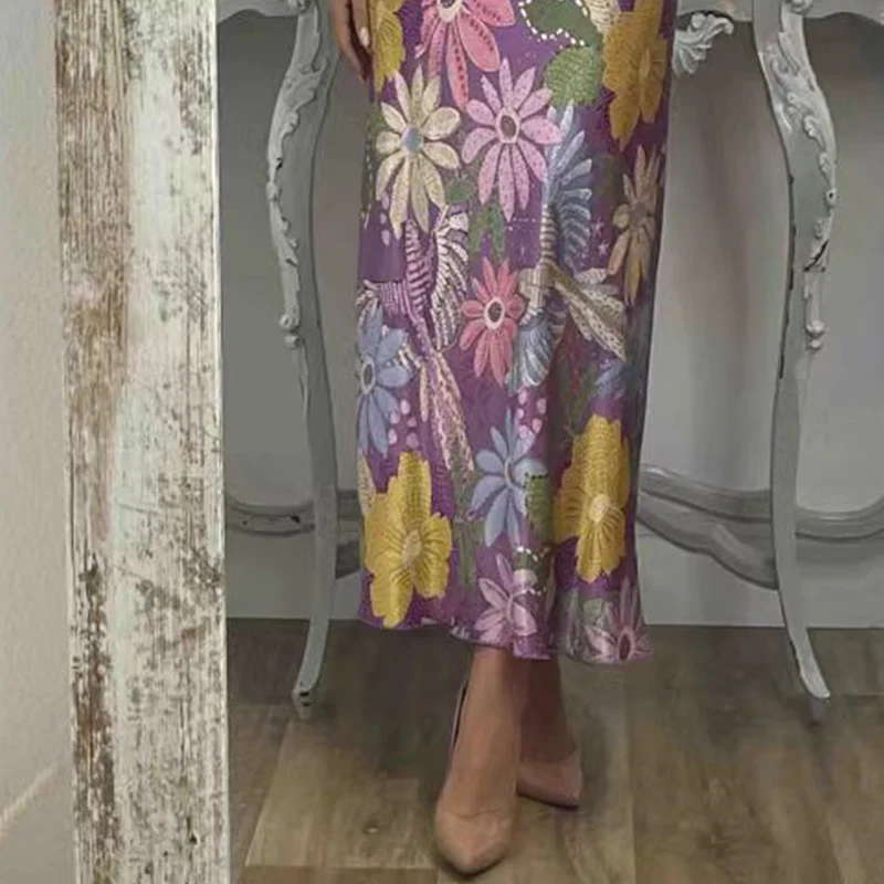 🎊2025 New Product Special Offer 🎊Women's V-Neck Top & Maxi Skirt 2-Piece Set - Image 7