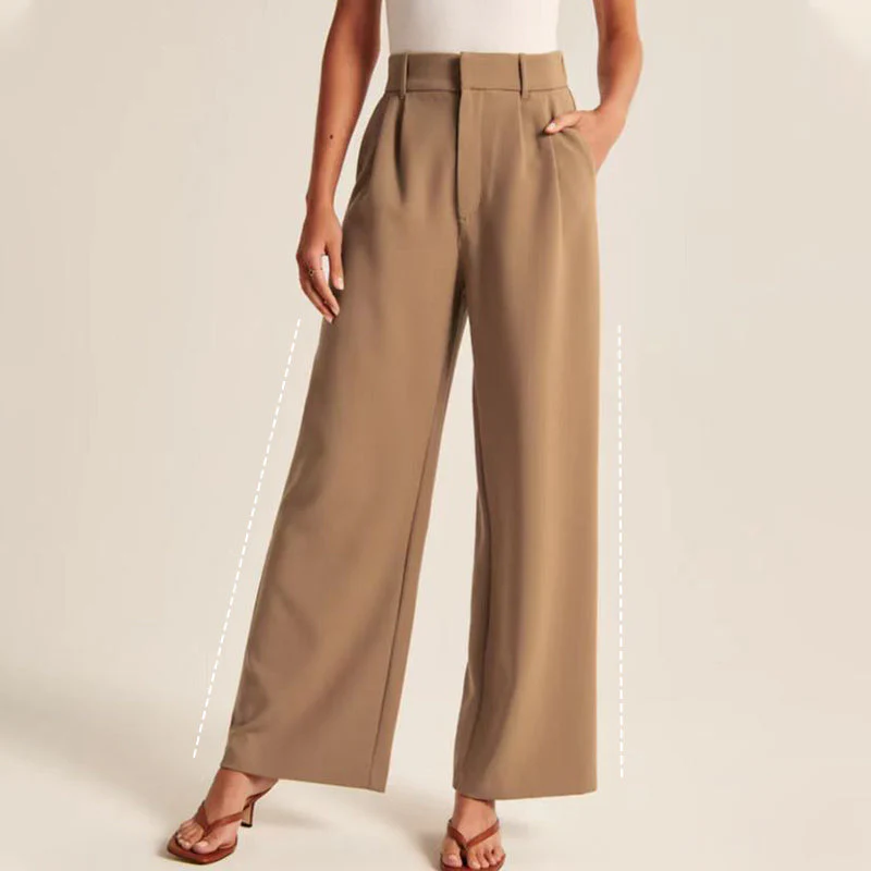 ⏳Last Day Sale 49% OFF🔥Women's Smart & Casual High Waisted Straight Leg Work Trousers👖 - Image 3