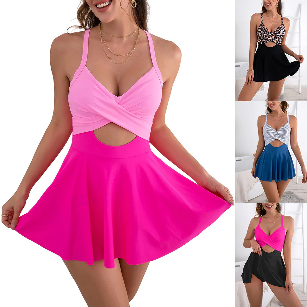 ⏳Last Day Special Sale 49% OFF🩱Women's Cutout One Piece Skirt Swimsuit - Image 5