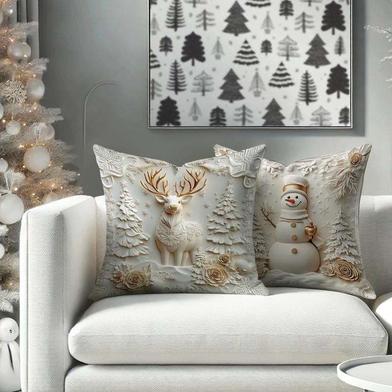 ⏰LAST DAY: £9.99 for 4PCS!!⚡50K+ SOLD!💕Christmas Themed Cushion Cover🎁 - Image 10